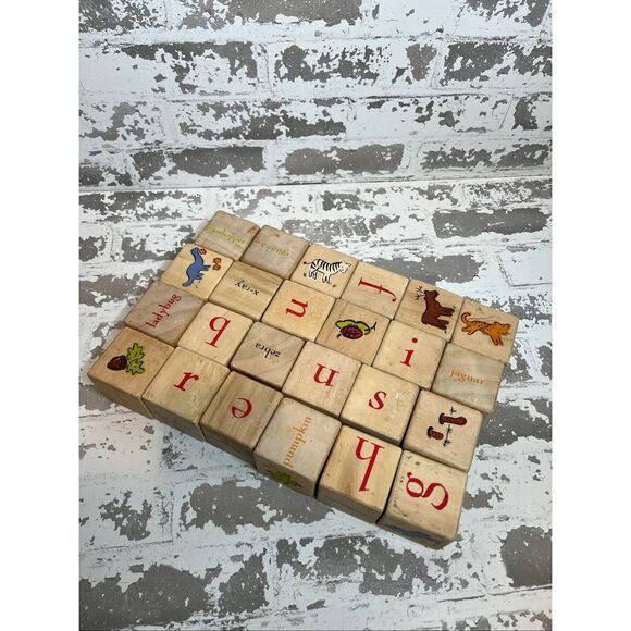 Pottery barn | kids wood block alphabet set - Picture 7 of 8